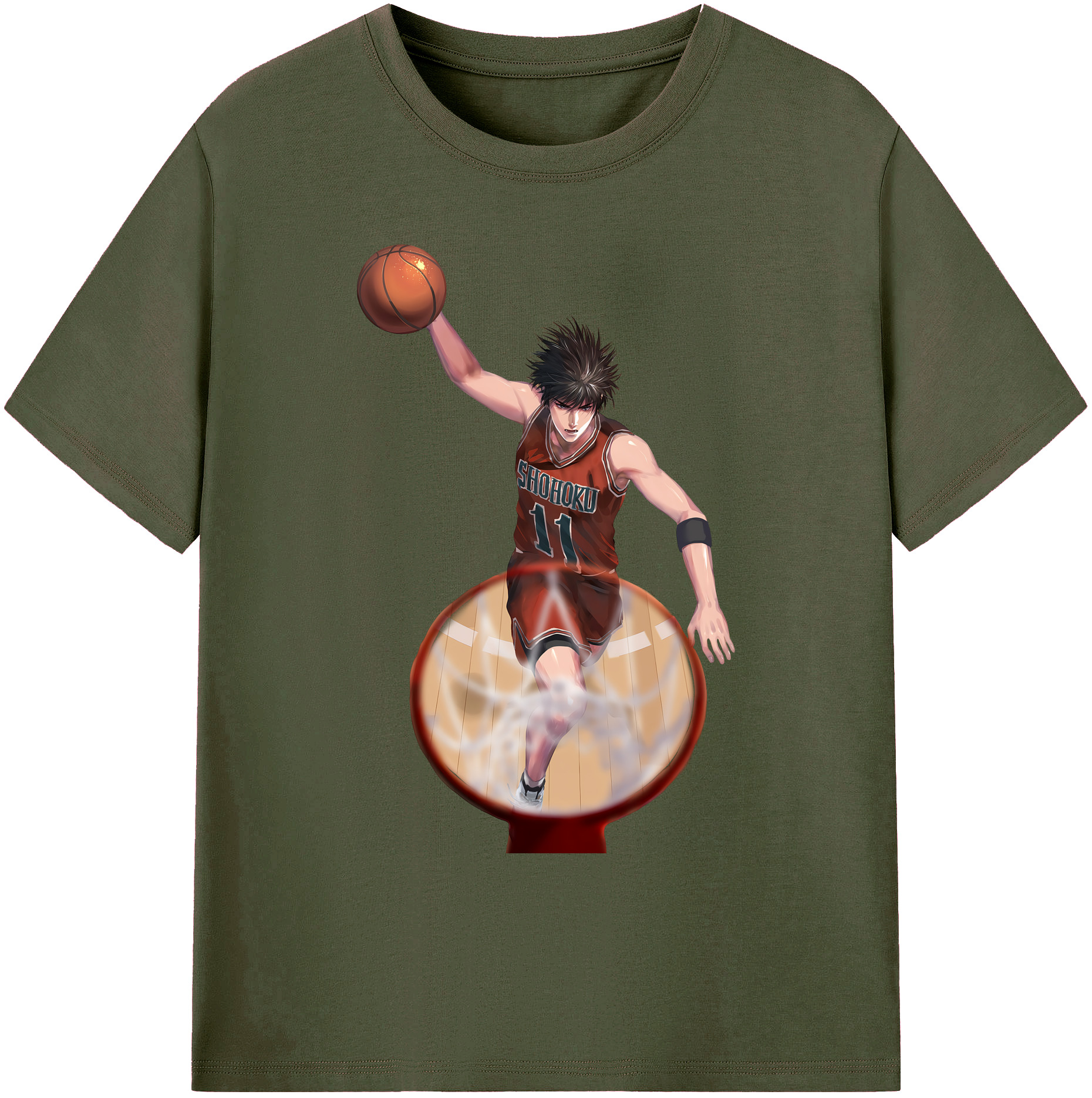 （画像用） SLAM DUNK／スラムダンク 綿100％ メンズ半袖Tシャツ｜肌触りやわらか＆通気性